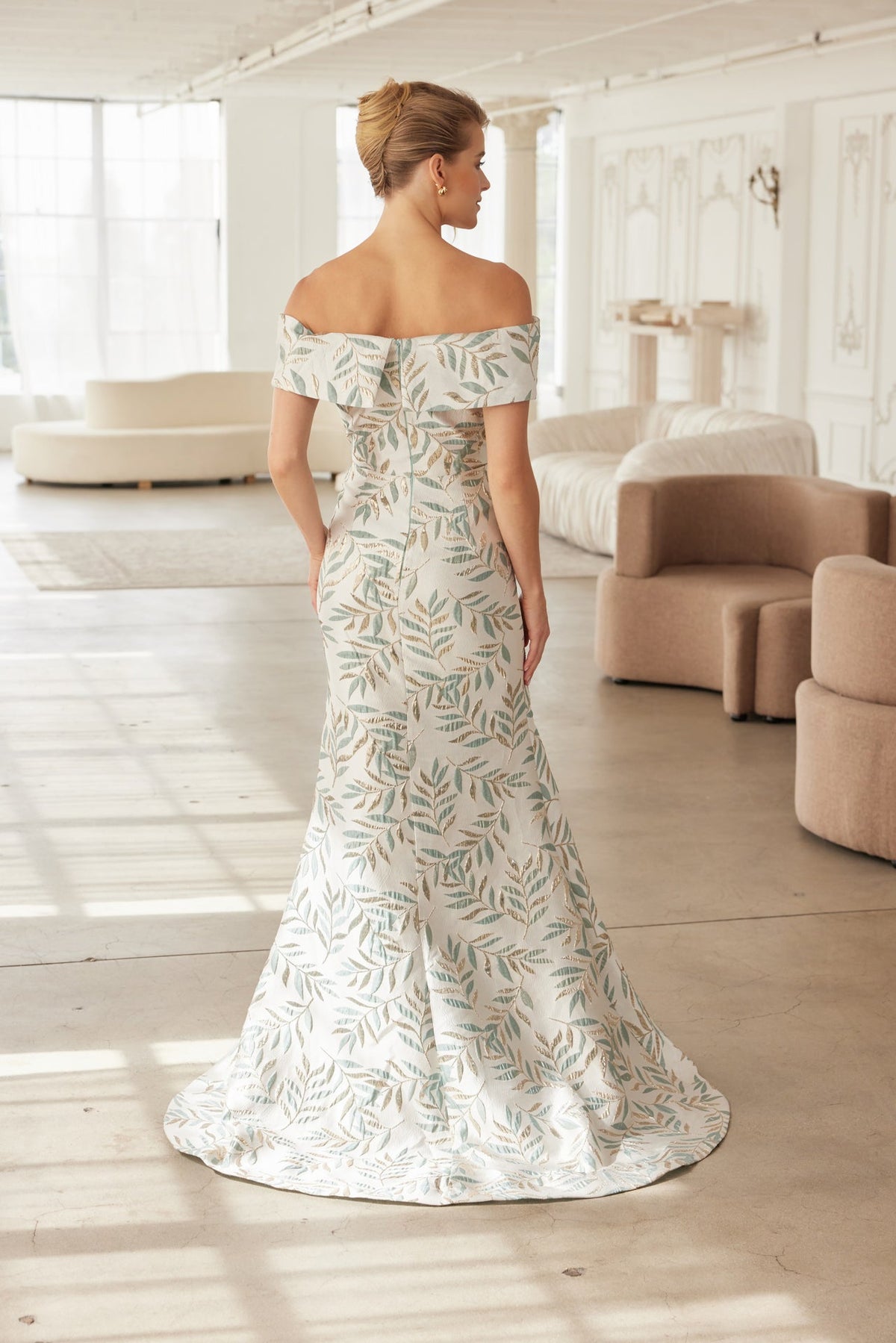 Graceful and Timeless Elegant Draping Evening Gown for Mother of the Bride NXMJ134