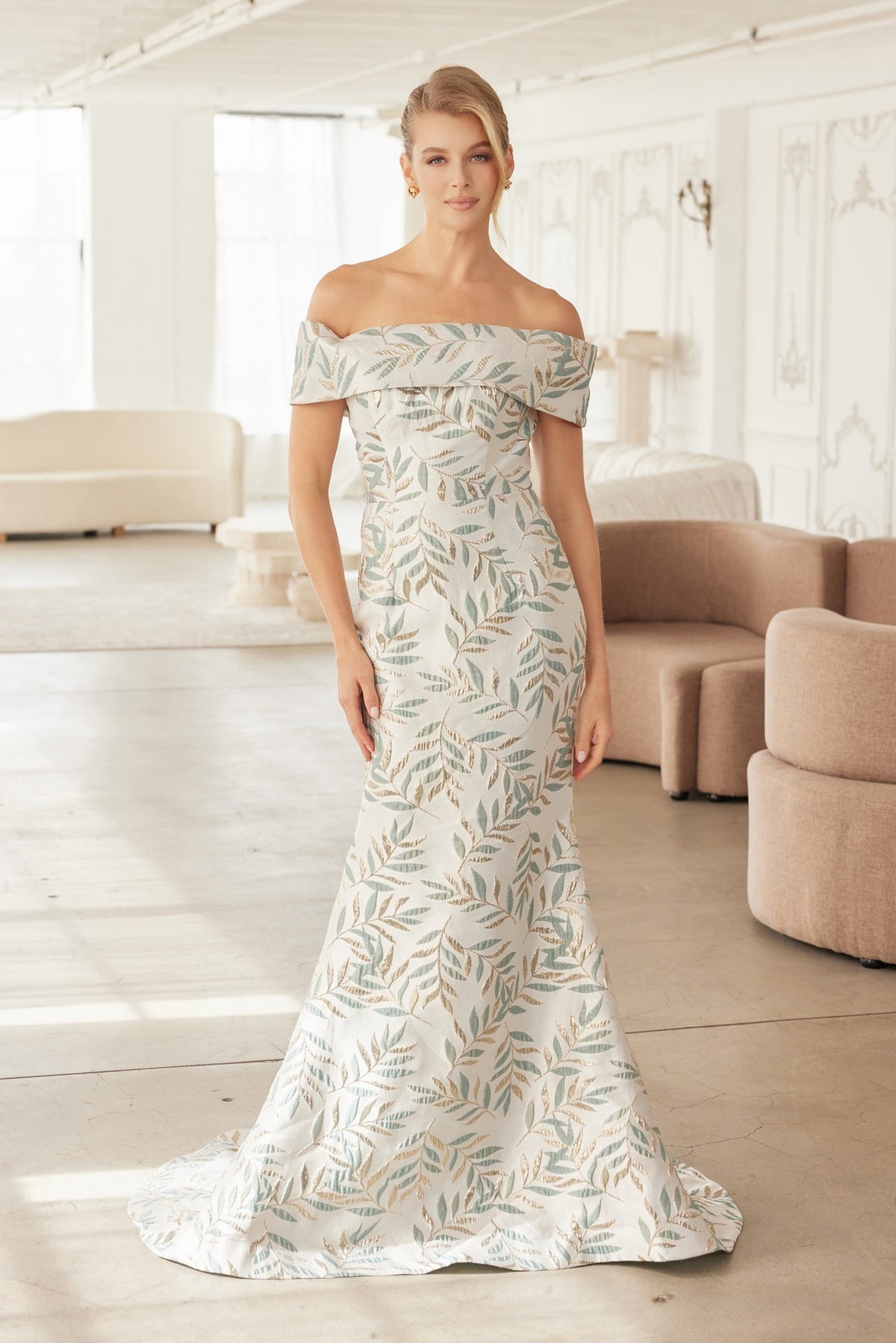 Graceful and Timeless Elegant Draping Evening Gown for Mother of the Bride NXMJ134