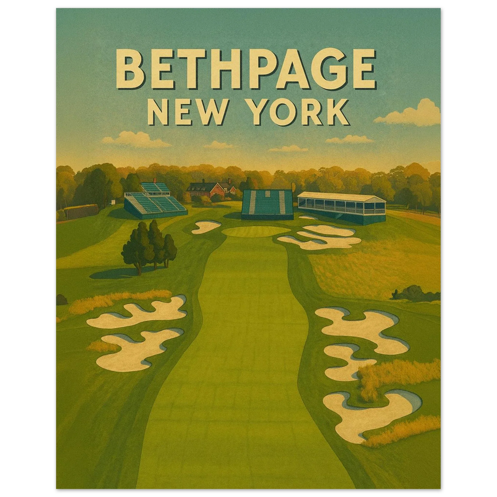 Bethpage Black Golf Poster – New York Golf Wall Art