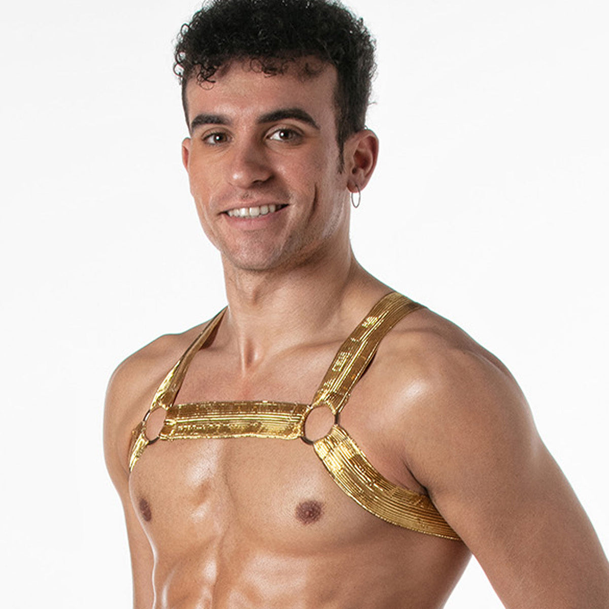 Metallic Harness White Gold