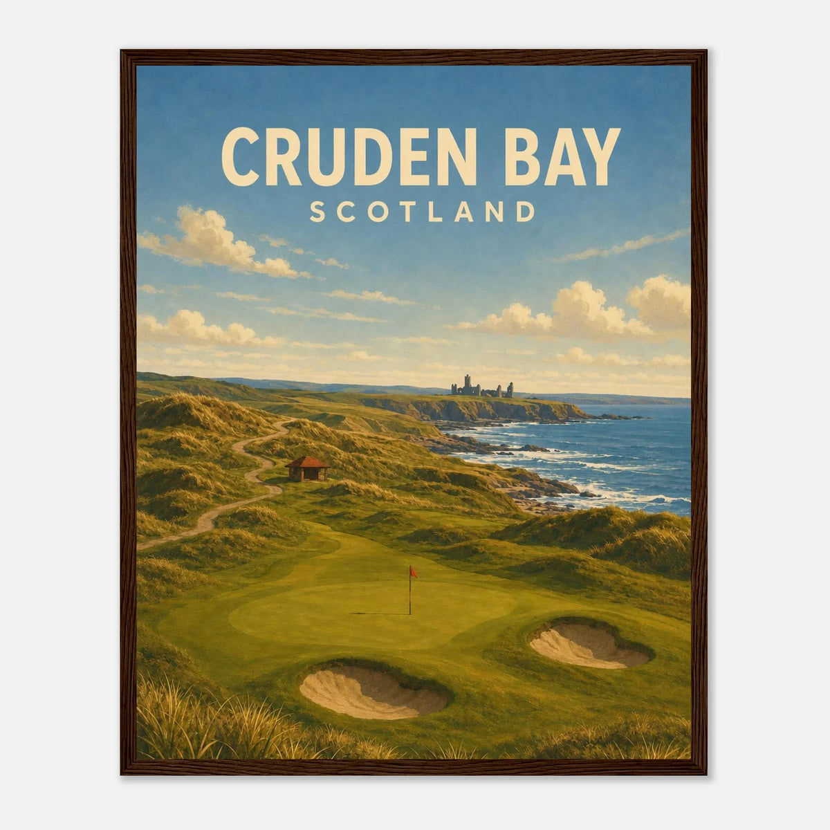 Cruden Bay Golf Poster – Scotland Links Golf Wall Art