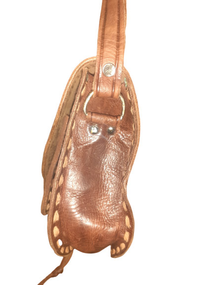 Bolso Triangular vacuno mediano