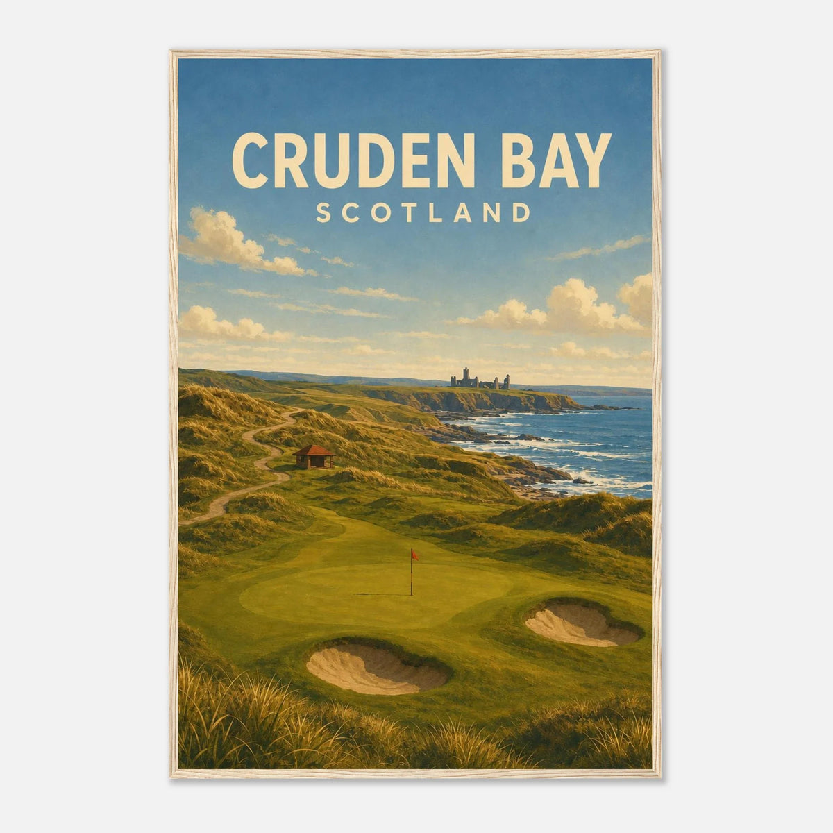 Cruden Bay Golf Poster – Scotland Links Golf Wall Art