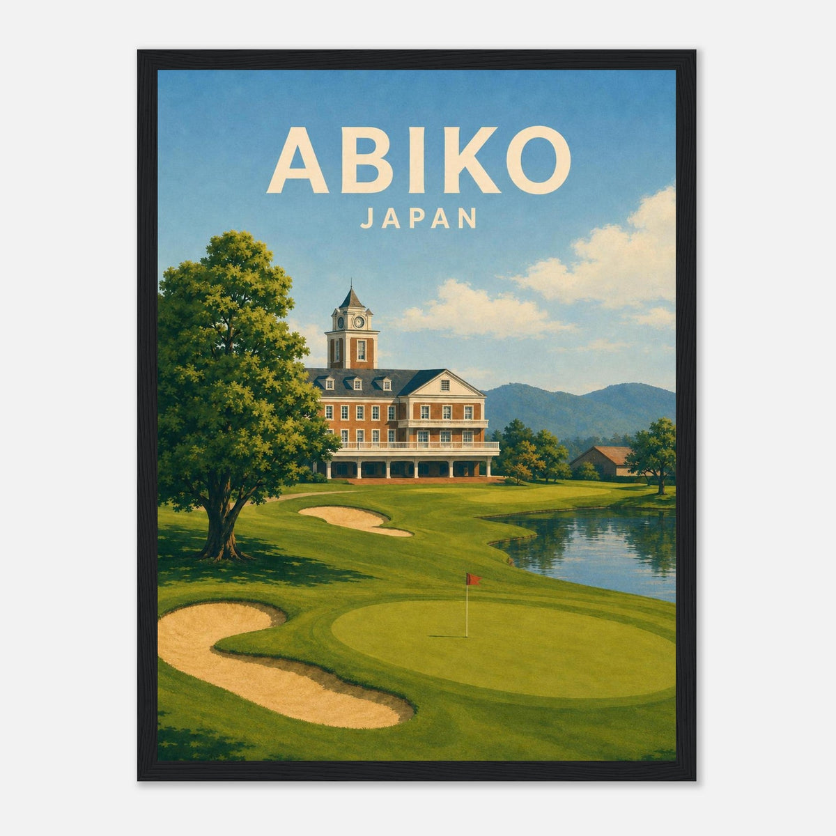 Abiko Golf Club Poster – Japan Golf Wall Art