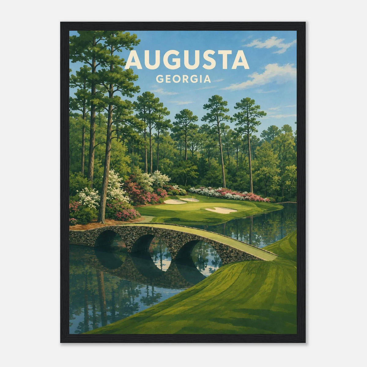 Augusta Golf Poster – Georgia Golf Course Wall Art