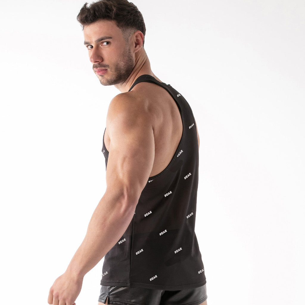 ID Mesh Tank Top - Bear Black