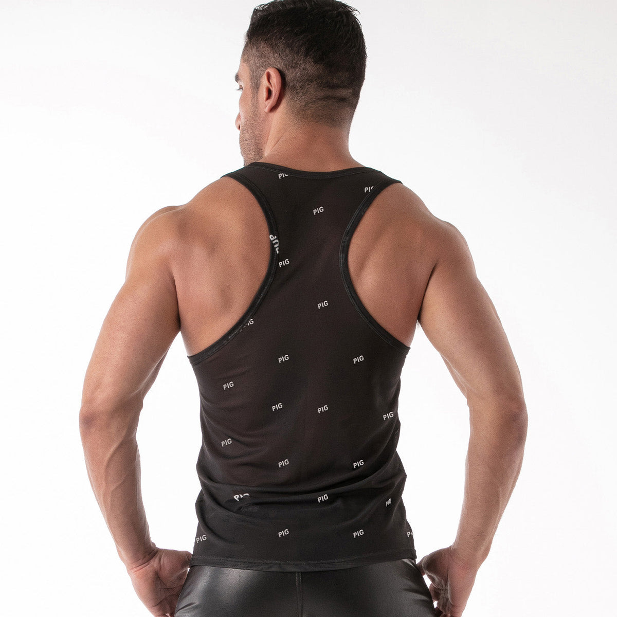 ID Mesh Tank Top - Pig Black