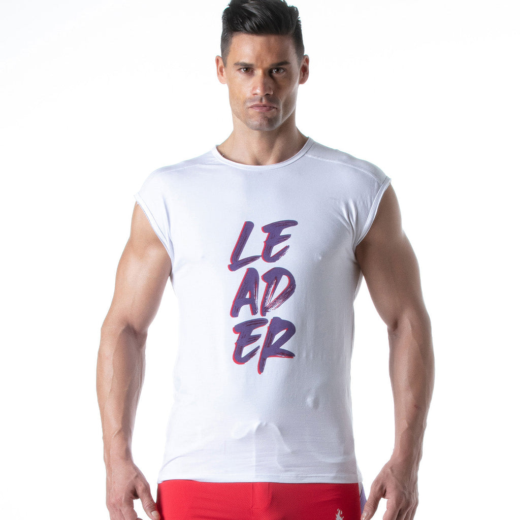 Hero LDR T Shirt White Purple
