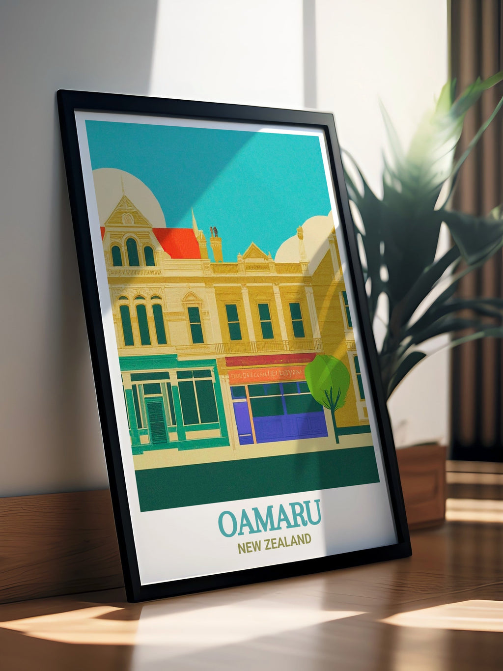 Oamaru Travel Print - Oamaru Victorian Precinct Wall Art - New Zealand Travel Poster - New Zealand Wall Print-3