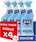 Antikal douche express spray witte bloem - 4 x 800ml - zonder spoelen