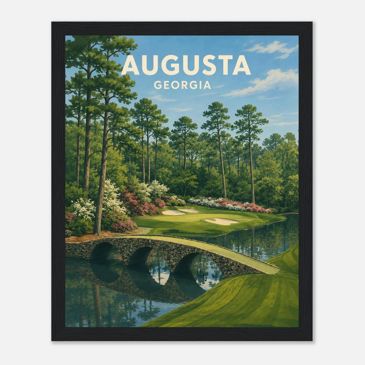 Augusta Golf Poster – Georgia Golf Course Wall Art