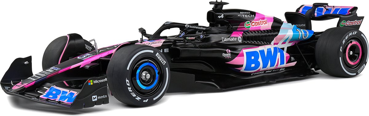 Solido Alpine A524 Presentation 2024 Pierre Gasly F1, Pink Scale 1:18