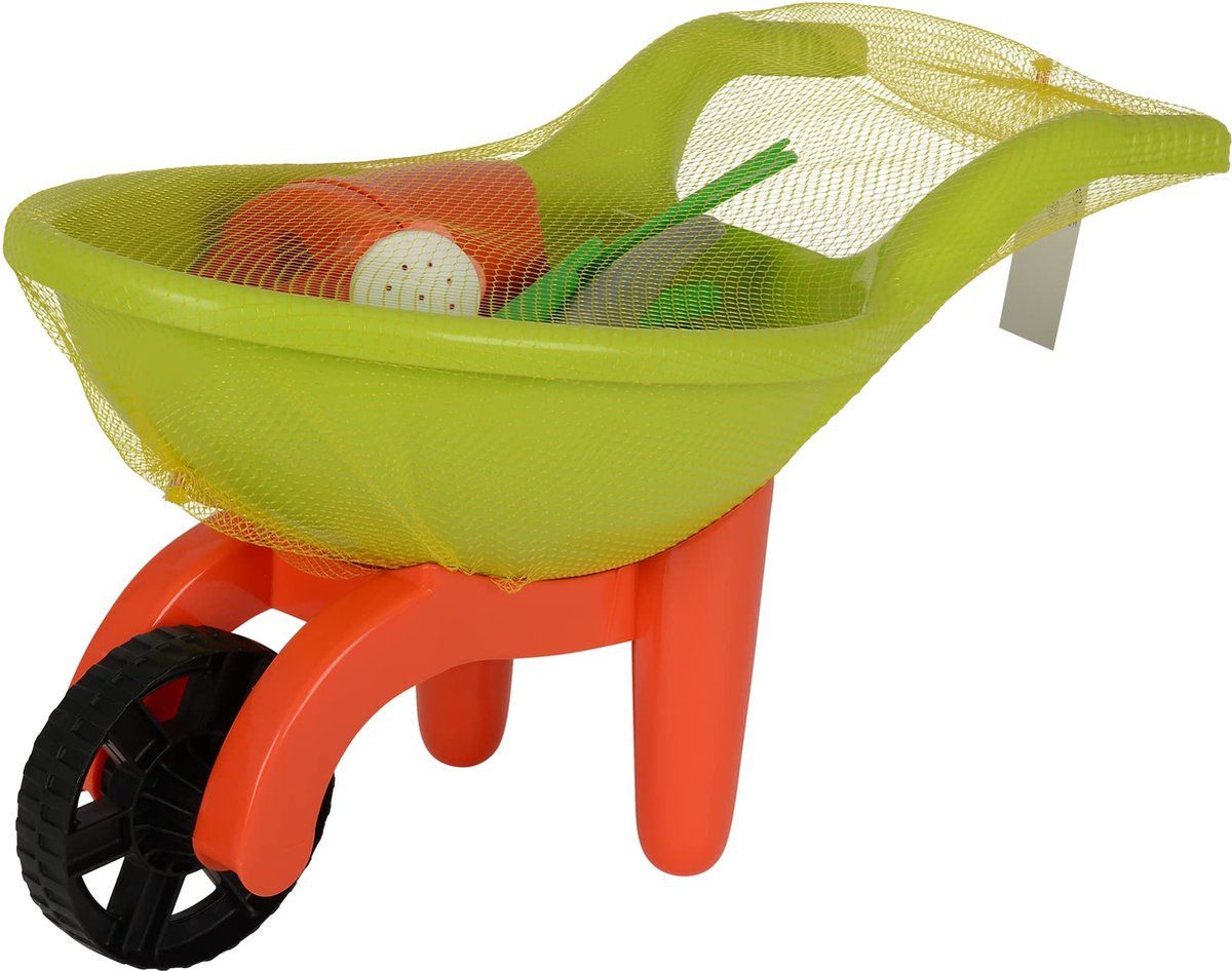 Androni wheelbarrow with garden tools