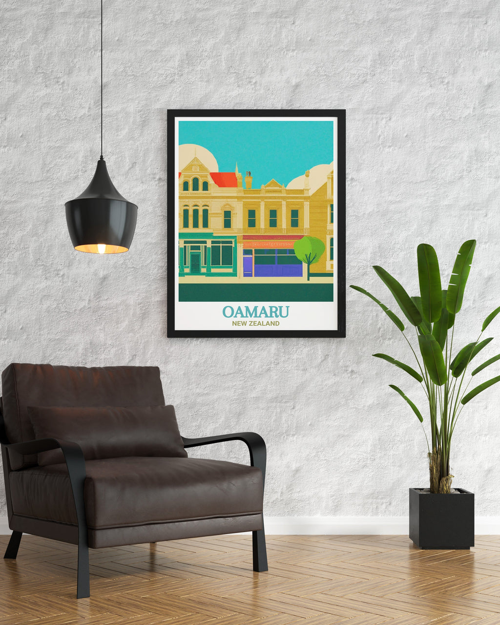Oamaru Travel Print - Oamaru Victorian Precinct Wall Art - New Zealand Travel Poster - New Zealand Wall Print-2