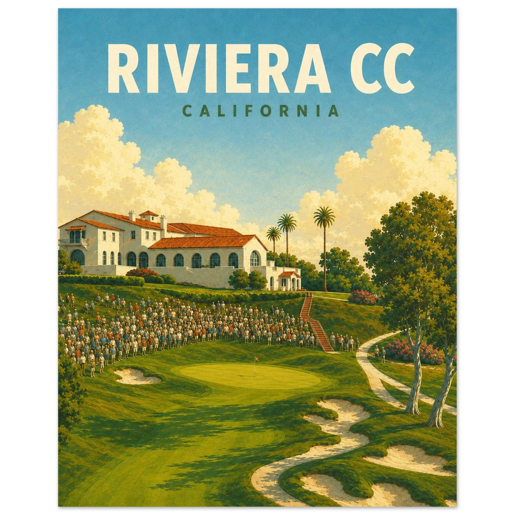 Riviera Country Club Golf Poster – California Golf Art