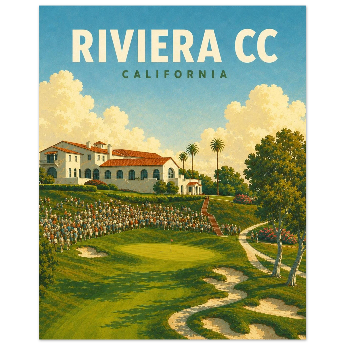 Riviera Country Club Golf Poster – California Golf Art
