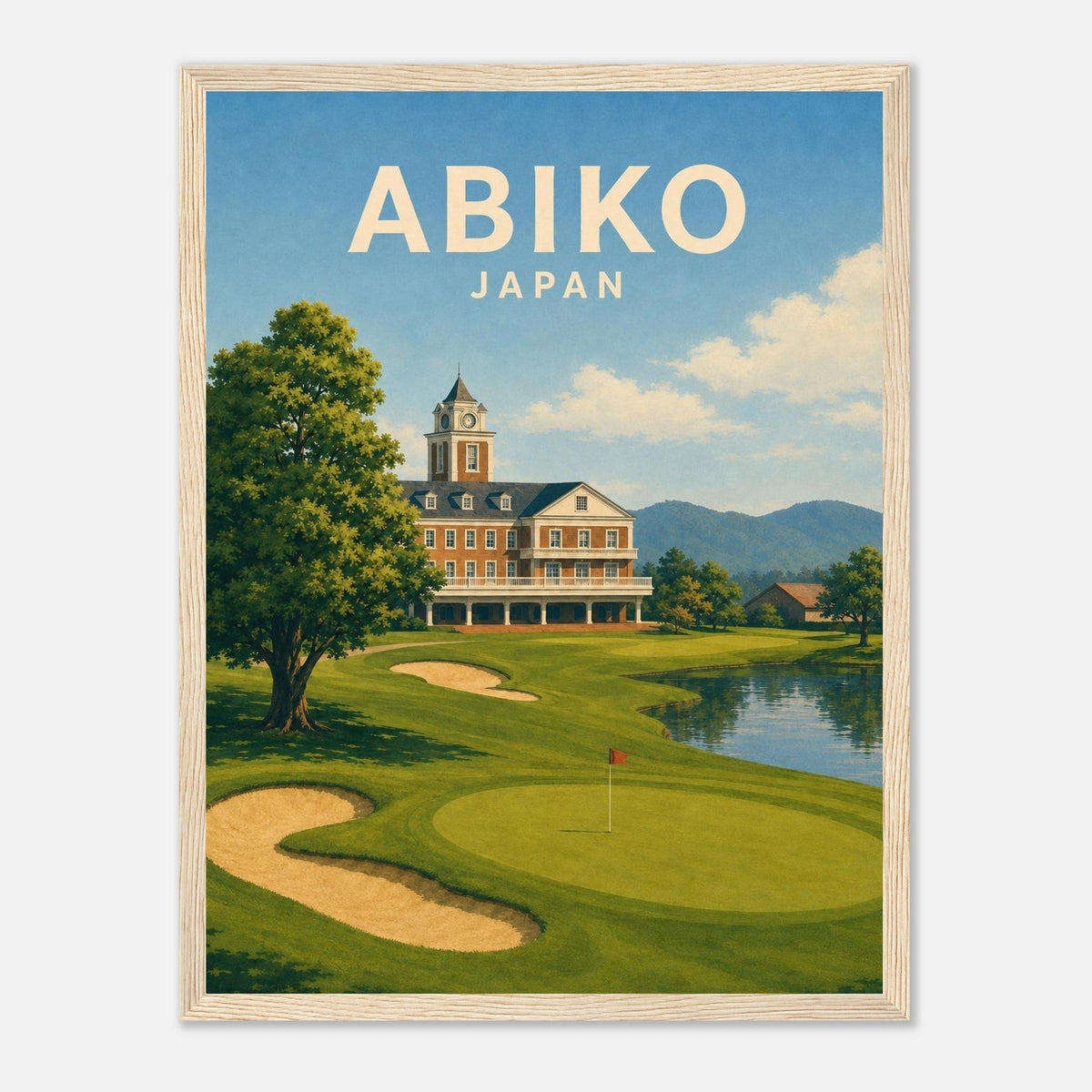 Abiko Golf Club Poster – Japan Golf Wall Art