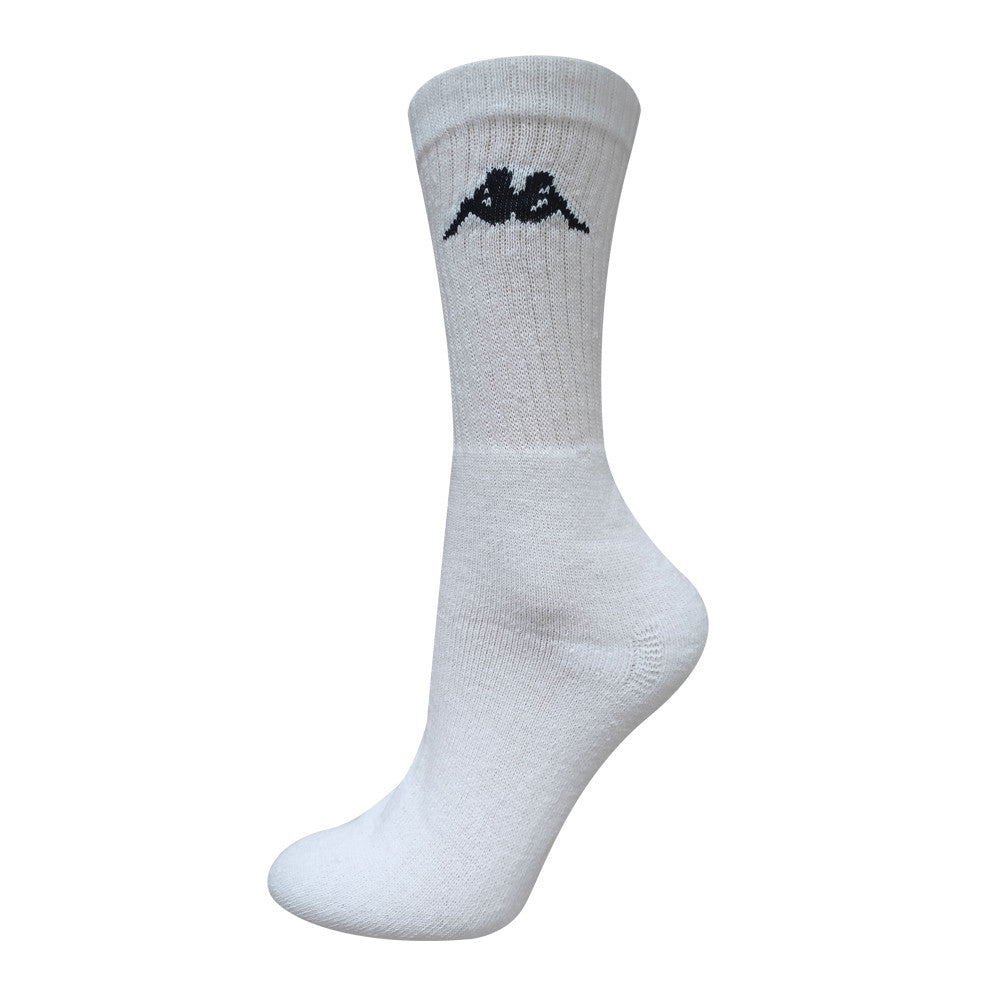 Kappa cotton sports socks - 3 pairs/pack - white - 43-46