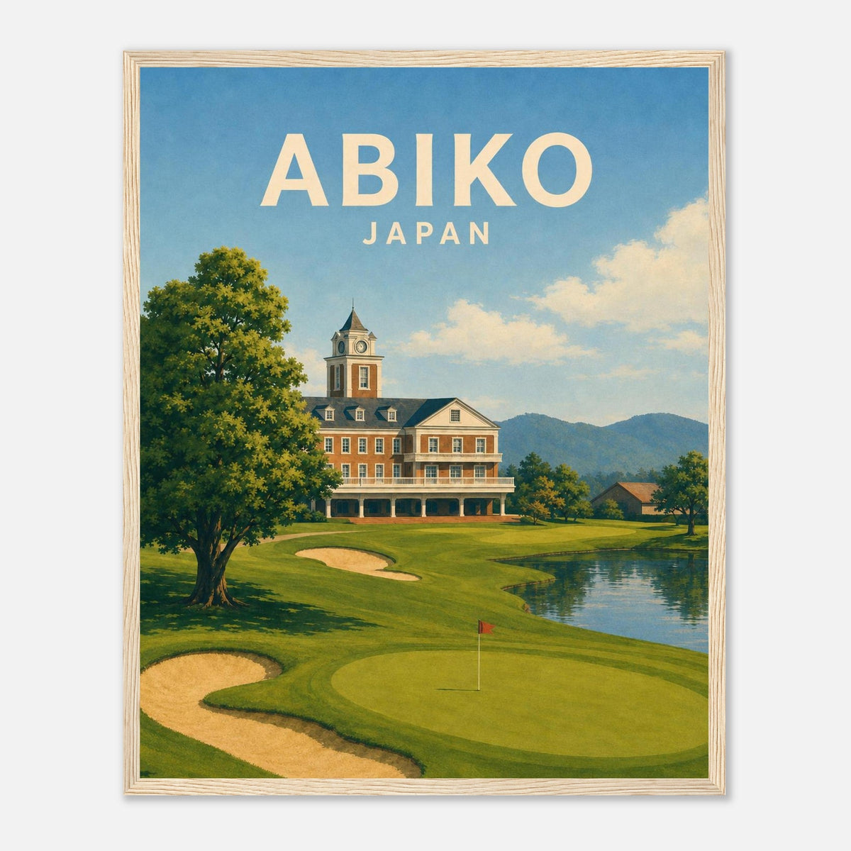 Abiko Golf Club Poster – Japan Golf Wall Art