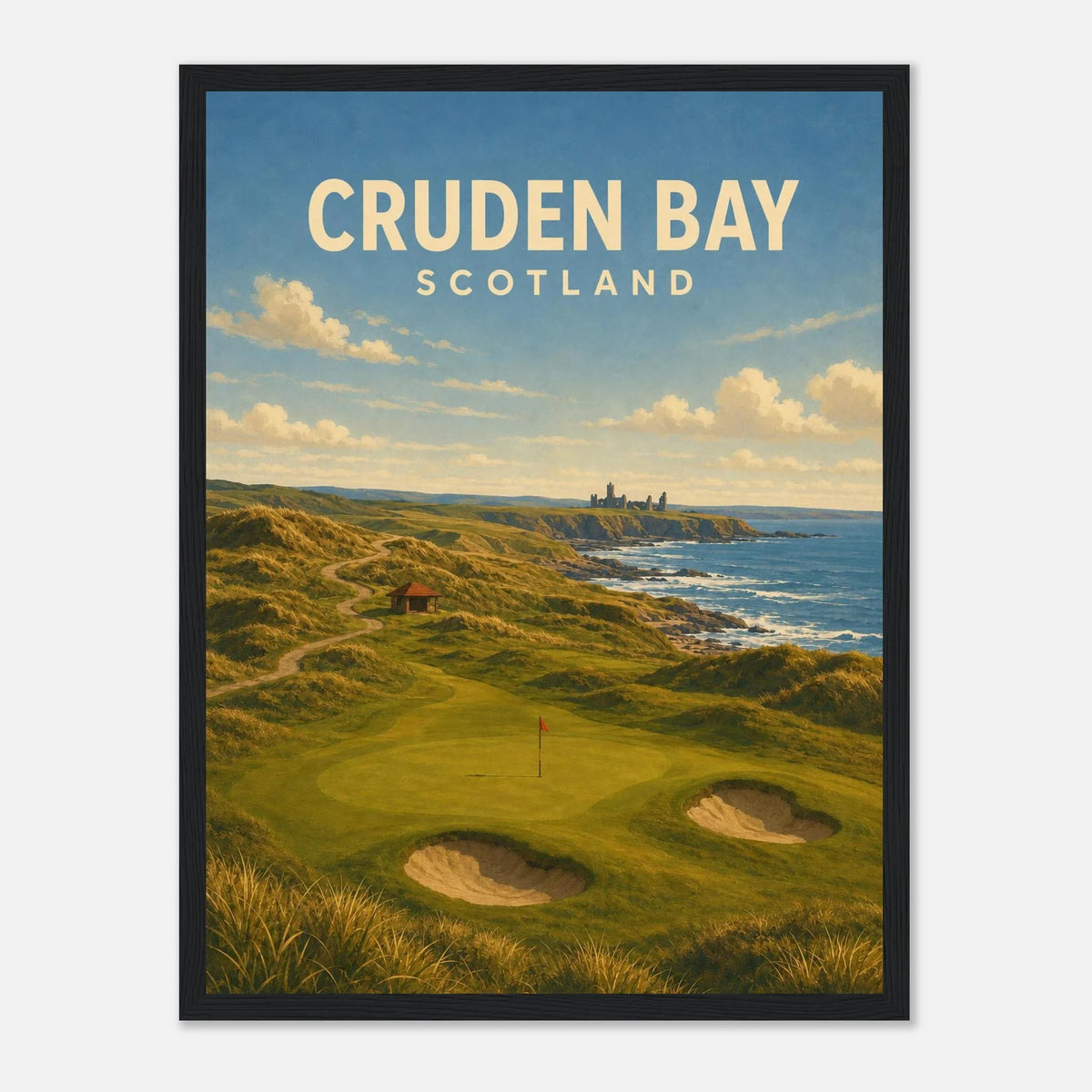 Cruden Bay Golf Poster – Scotland Links Golf Wall Art