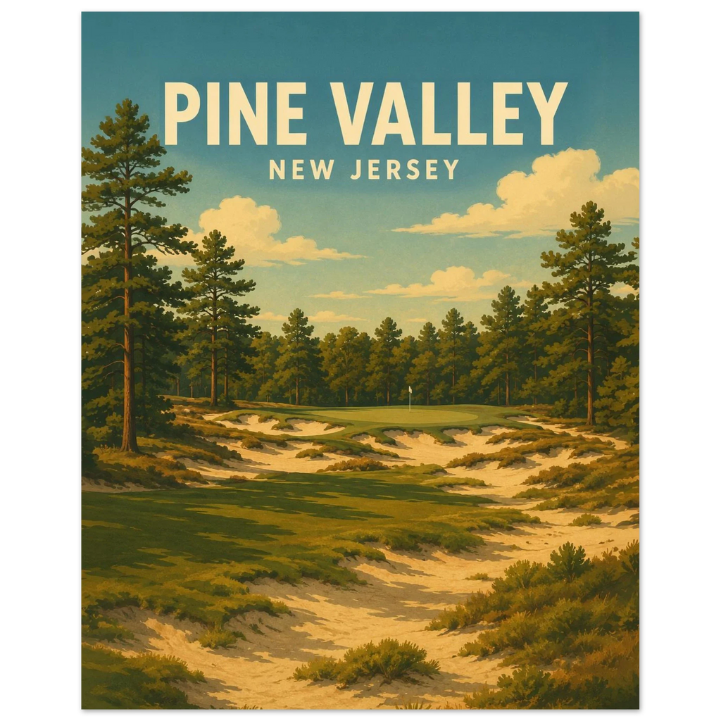 Pine Valley Golf Club Poster – New Jersey Golf Art