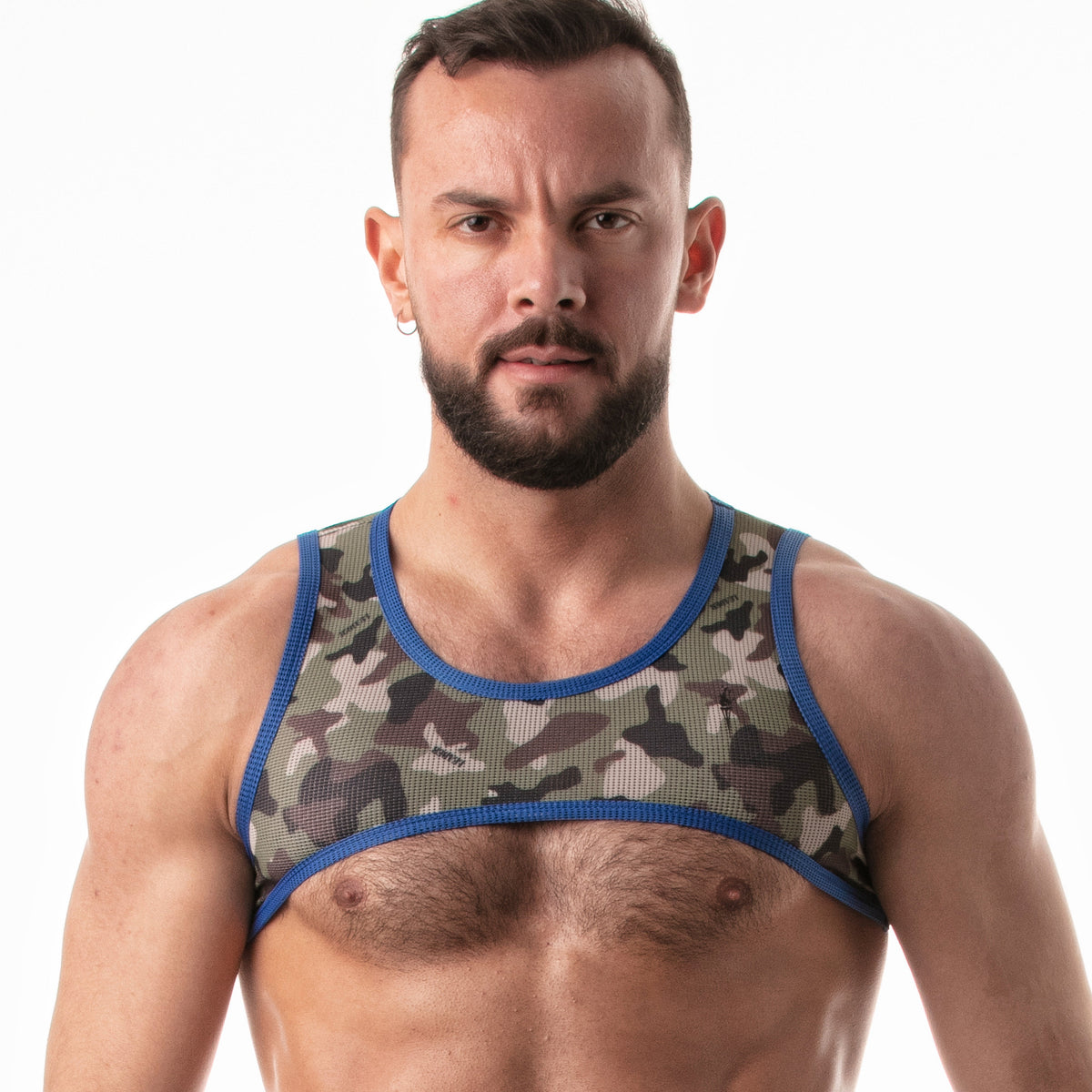 Camo Print Warrior Harness Blue