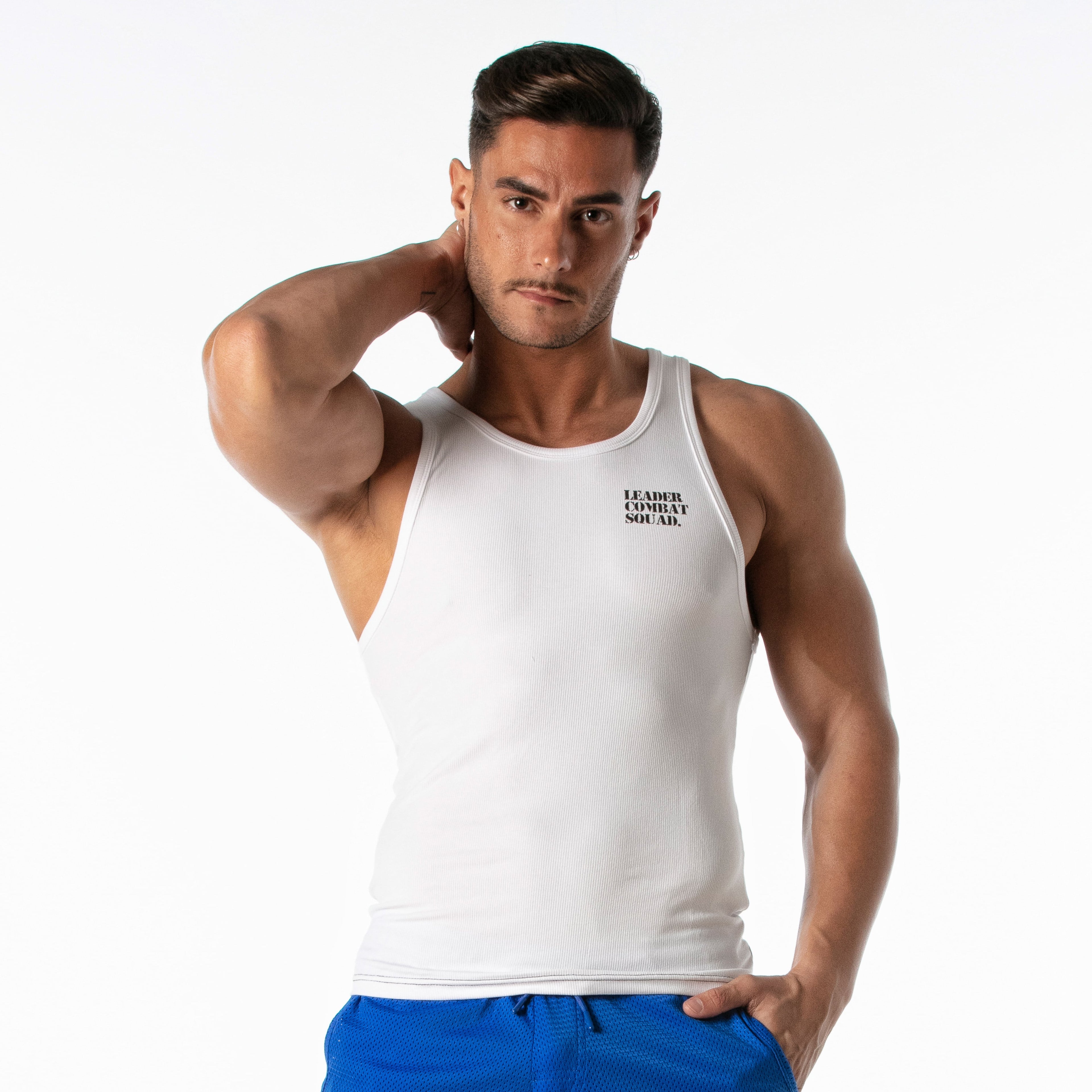 G.I. Army Tank Top White