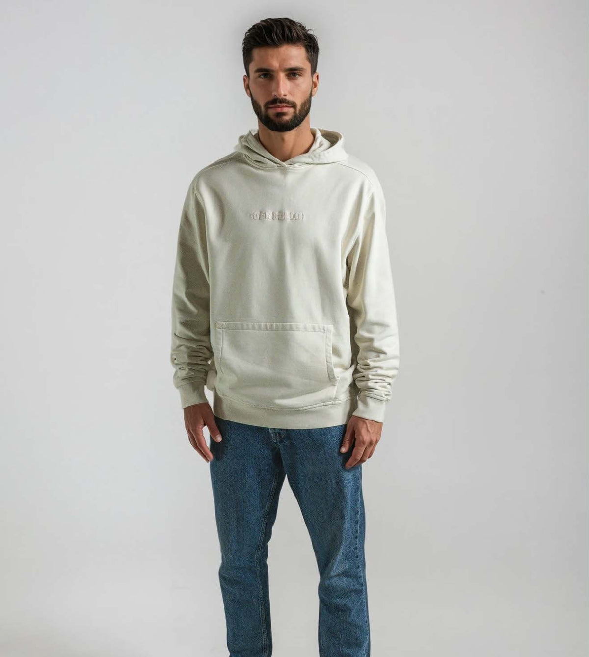 Hoodie North Blanco Roto