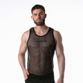Mesh Tank Top Black w/ Black Detail