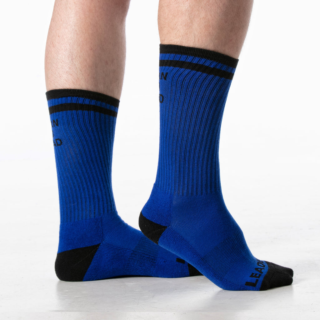 Born To Lead Socks Blue