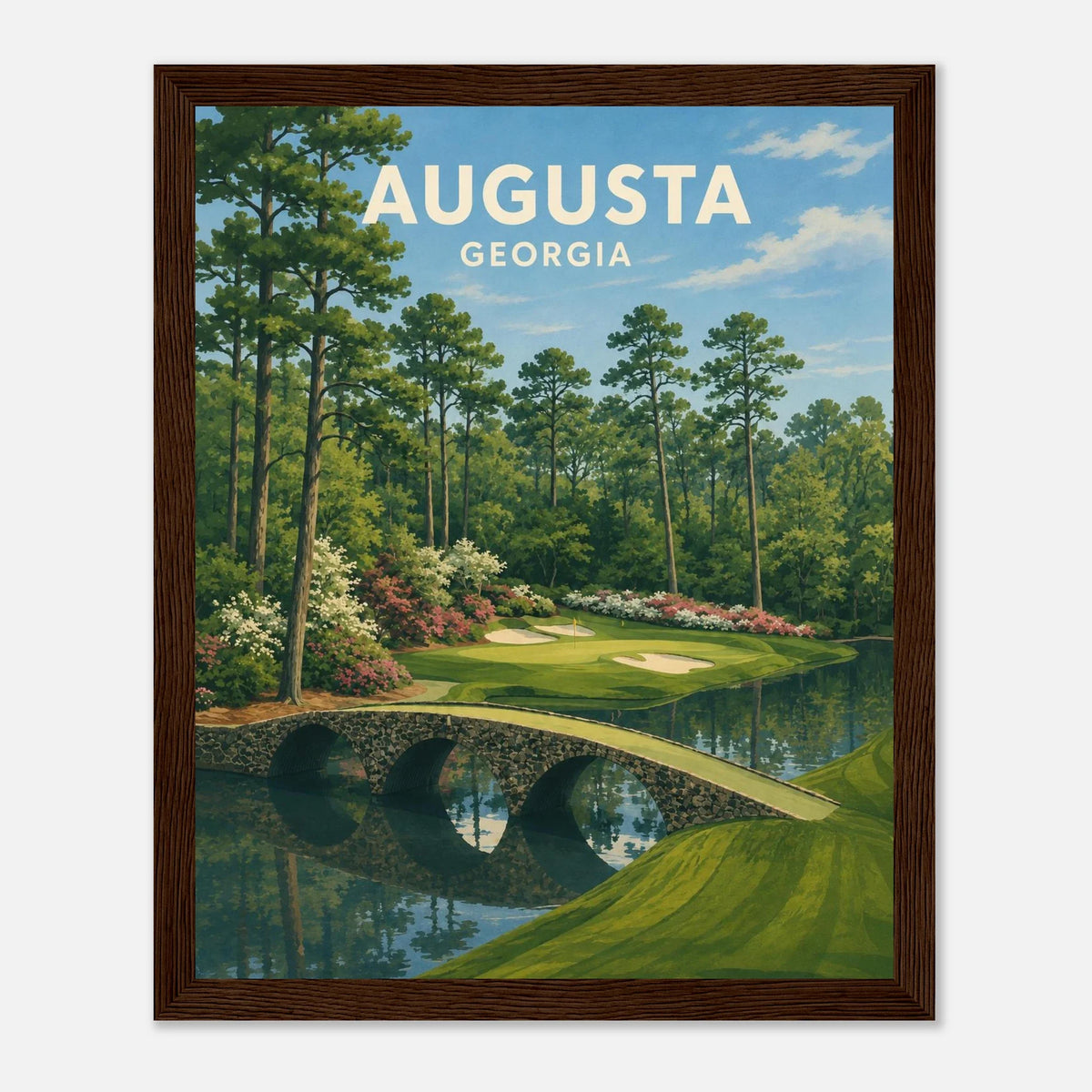 Augusta Golf Poster – Georgia Golf Course Wall Art