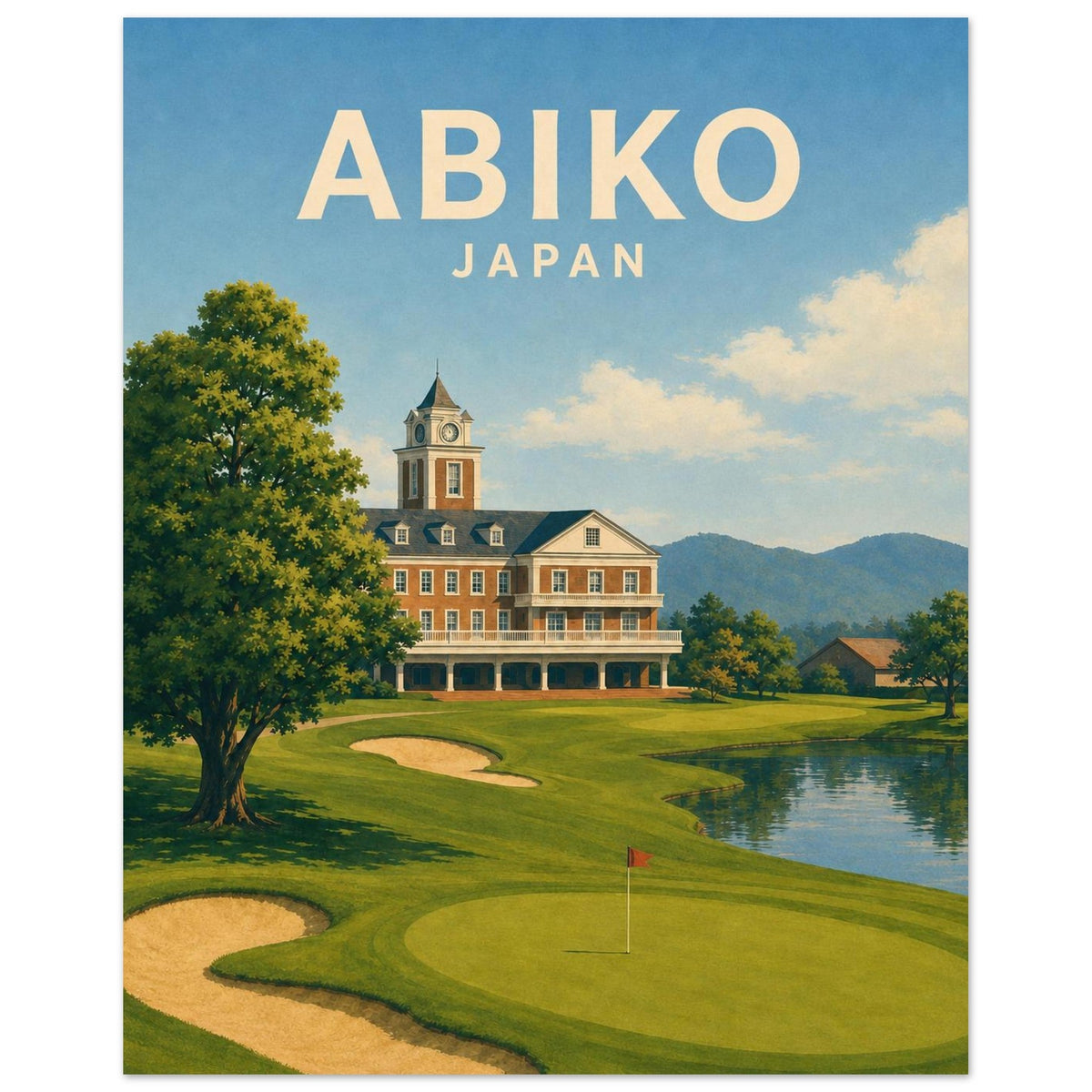 Abiko Golf Club Poster – Japan Golf Wall Art