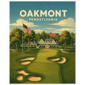 Oakmont Golf Poster – Pennsylvania Golf Course Wall Art