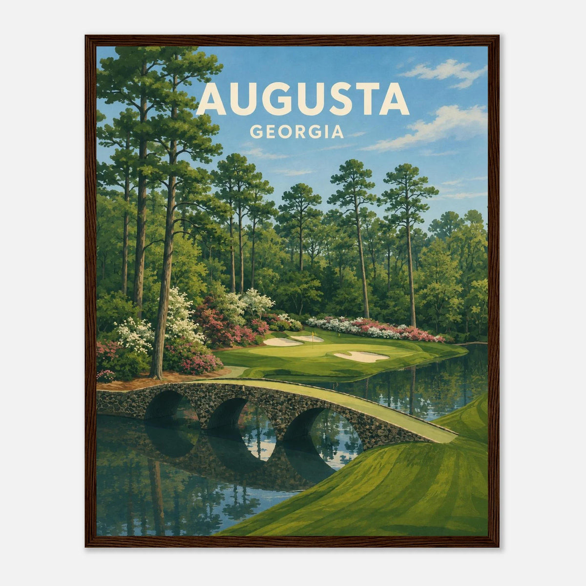 Augusta Golf Poster – Georgia Golf Course Wall Art