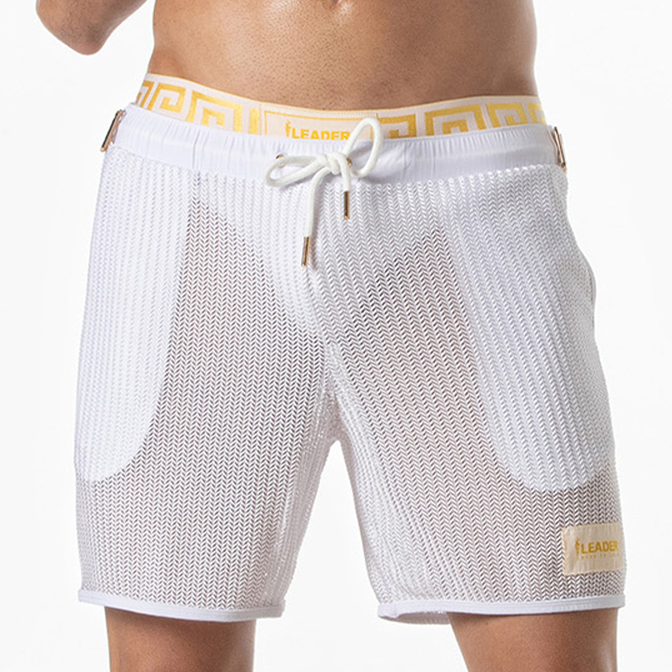 Invictus Mesh Shorts White