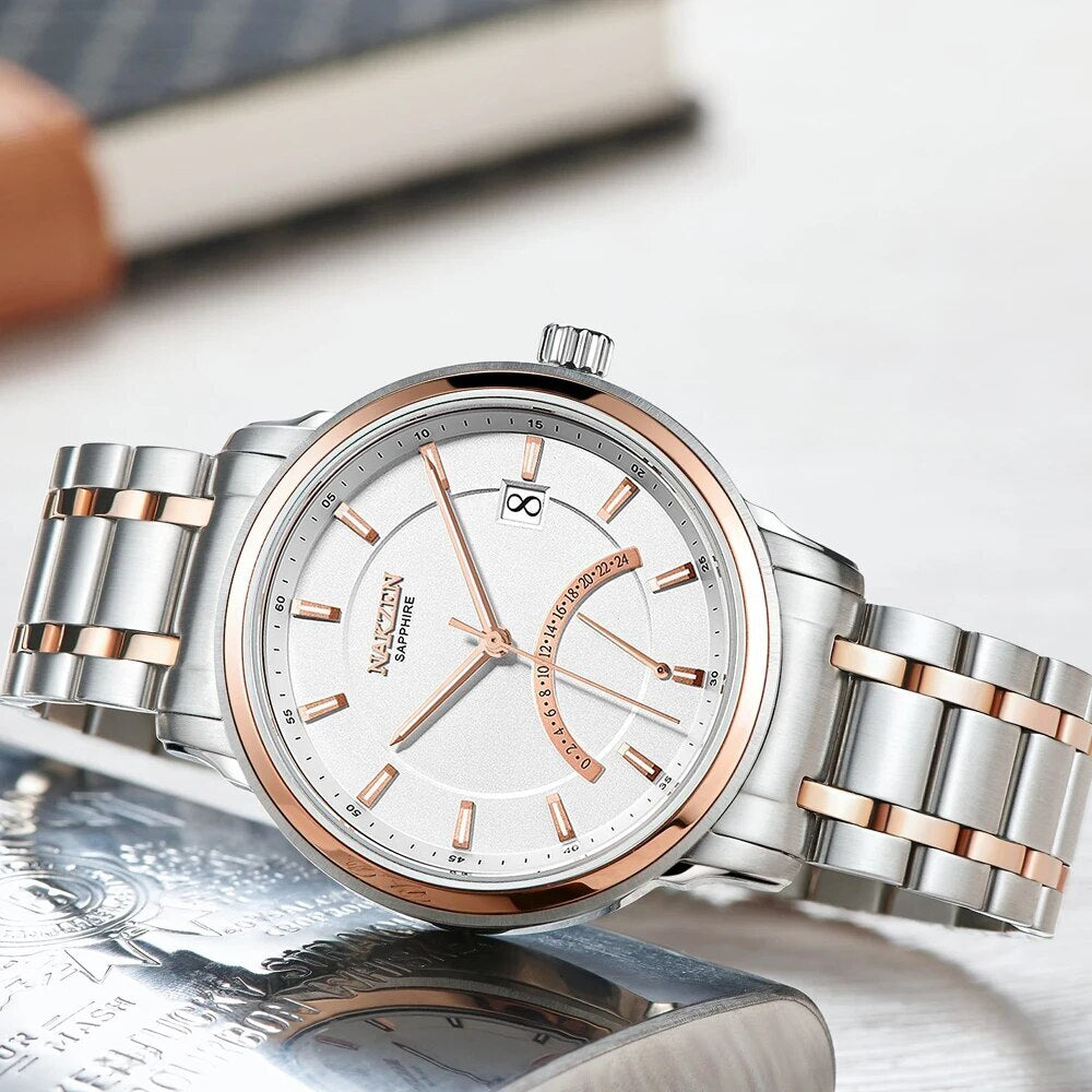 NAKZEN Crescent Shape Mens Quartz Watch Fashion Casual Waterproof Luxury Brand Date Wrist Watch Male Clock relogio masculino 4021