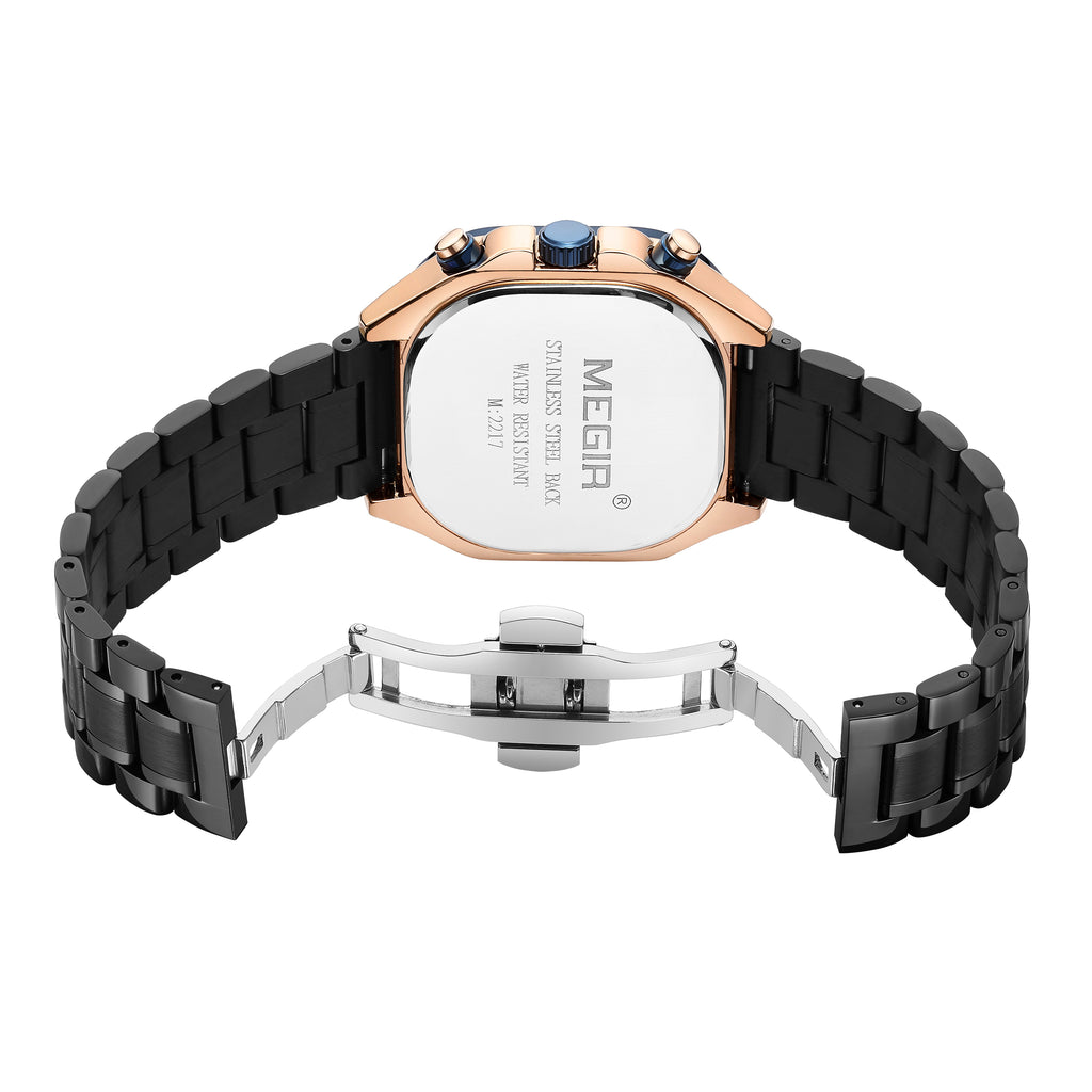 MEGIR Sports Military Watches for Men Luxury Business Casual Wristwatches Waterproof Date Clock Chronograph Reloj Hombre 2217