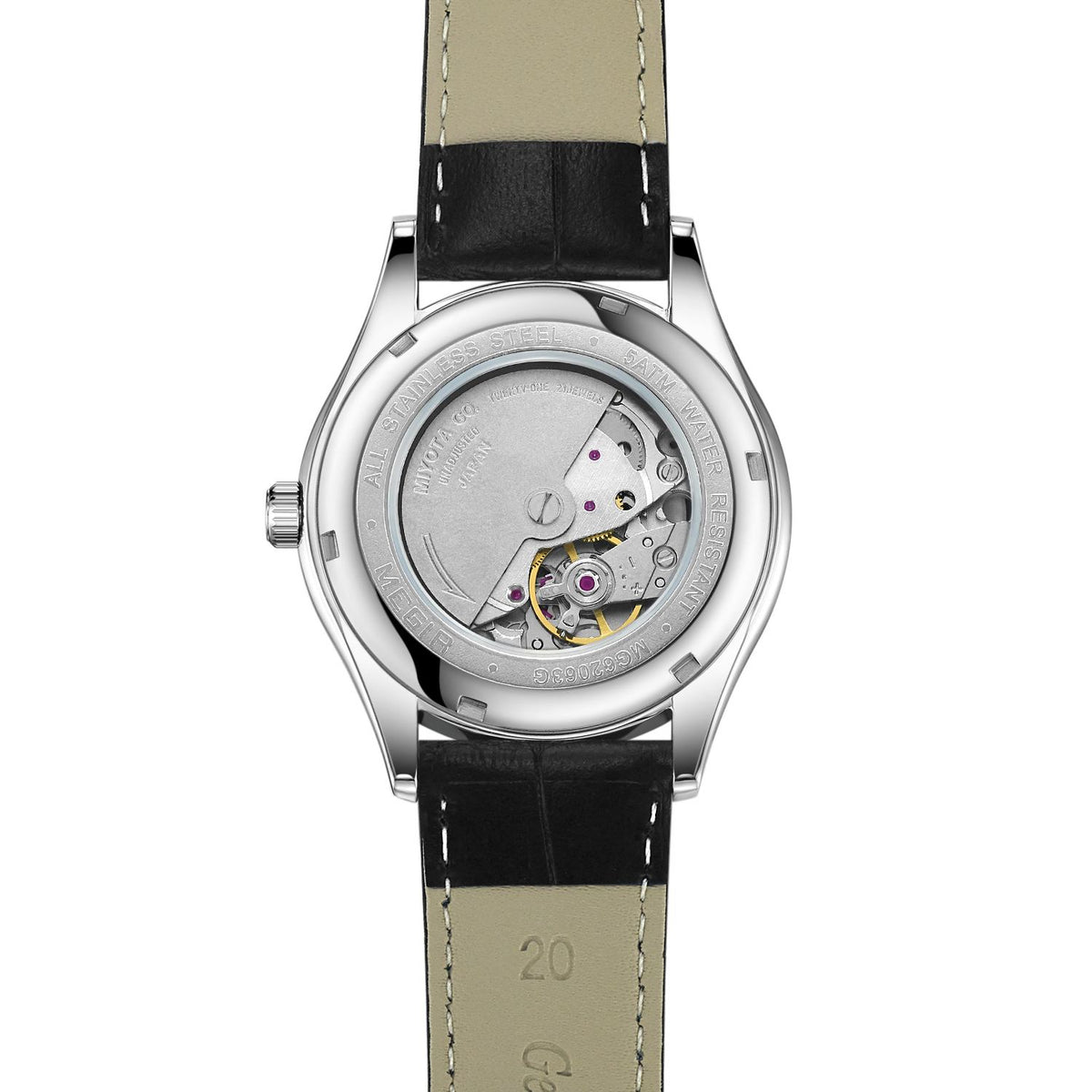 MEGIR Original Brand Men's Watches Automatic Mechanical Watch 5Bar Waterproof Leather Luxury Wristwatch Clock Relogio Masculino 62063