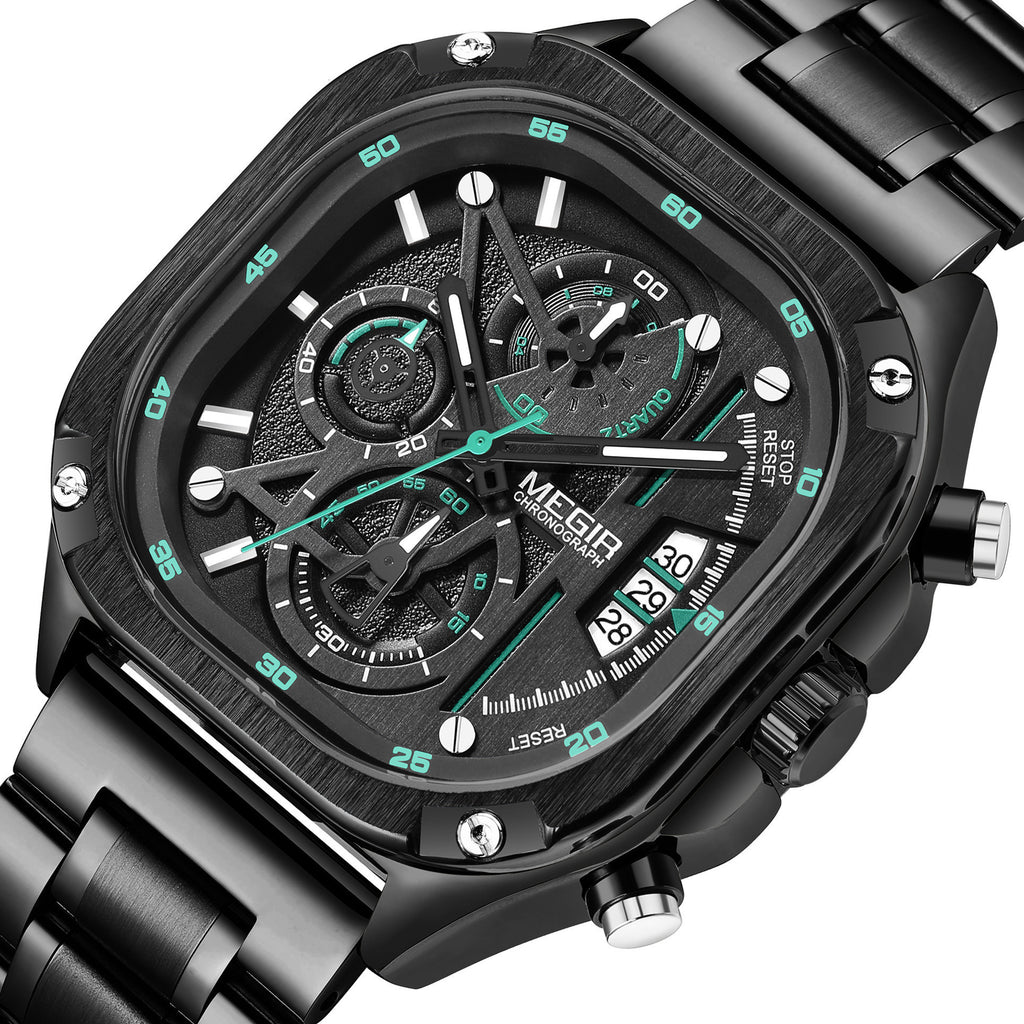 MEGIR Sports Military Watches for Men Luxury Business Casual Wristwatches Waterproof Date Clock Chronograph Reloj Hombre 2217