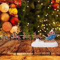 Christmas Village LED Santa's Sleigh & Reindeer Ornament (5PCS )