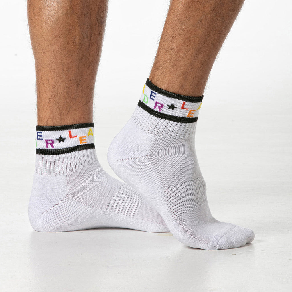 Pride Ankle Socks White
