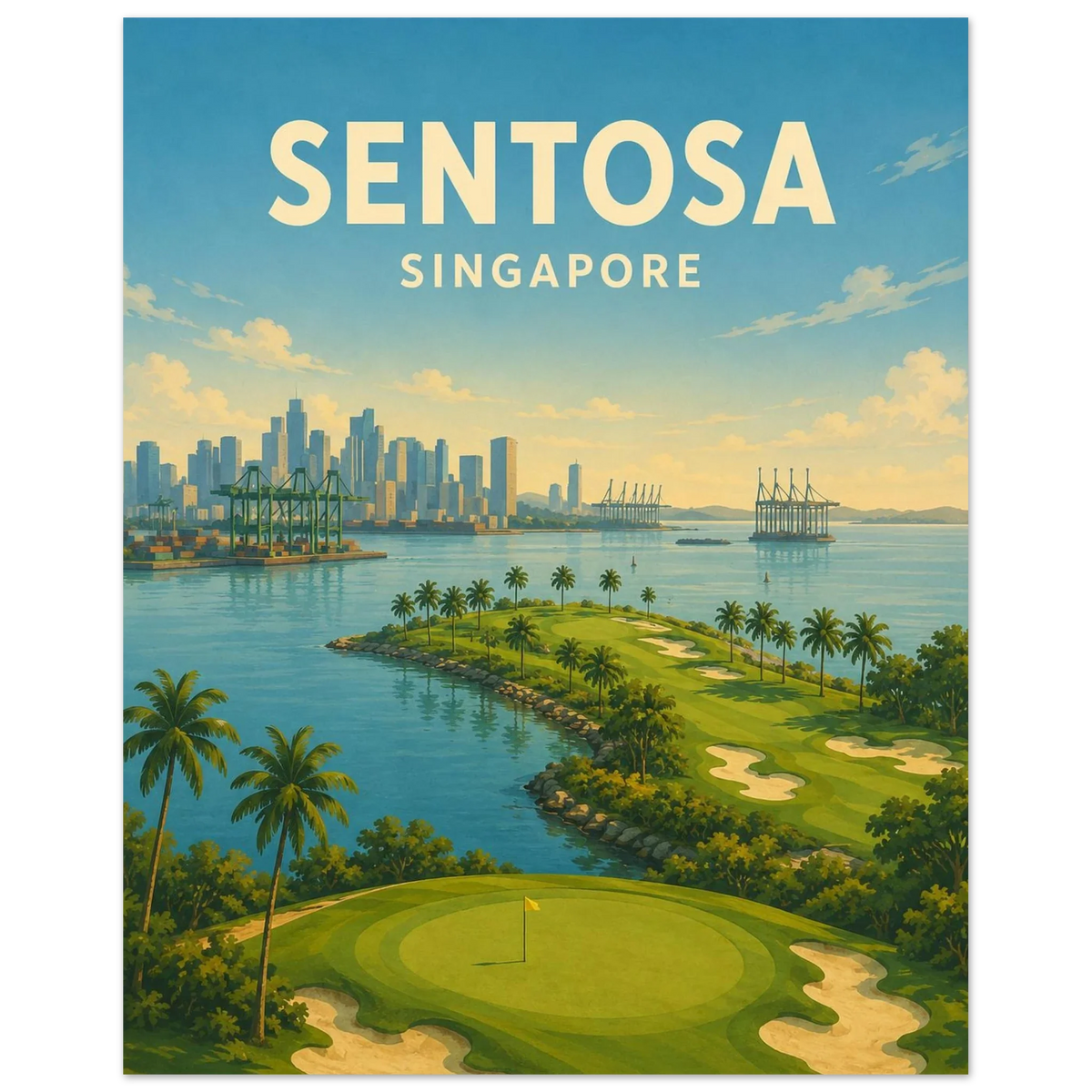 Sentosa Golf Club Poster – Singapore Golf Wall Art