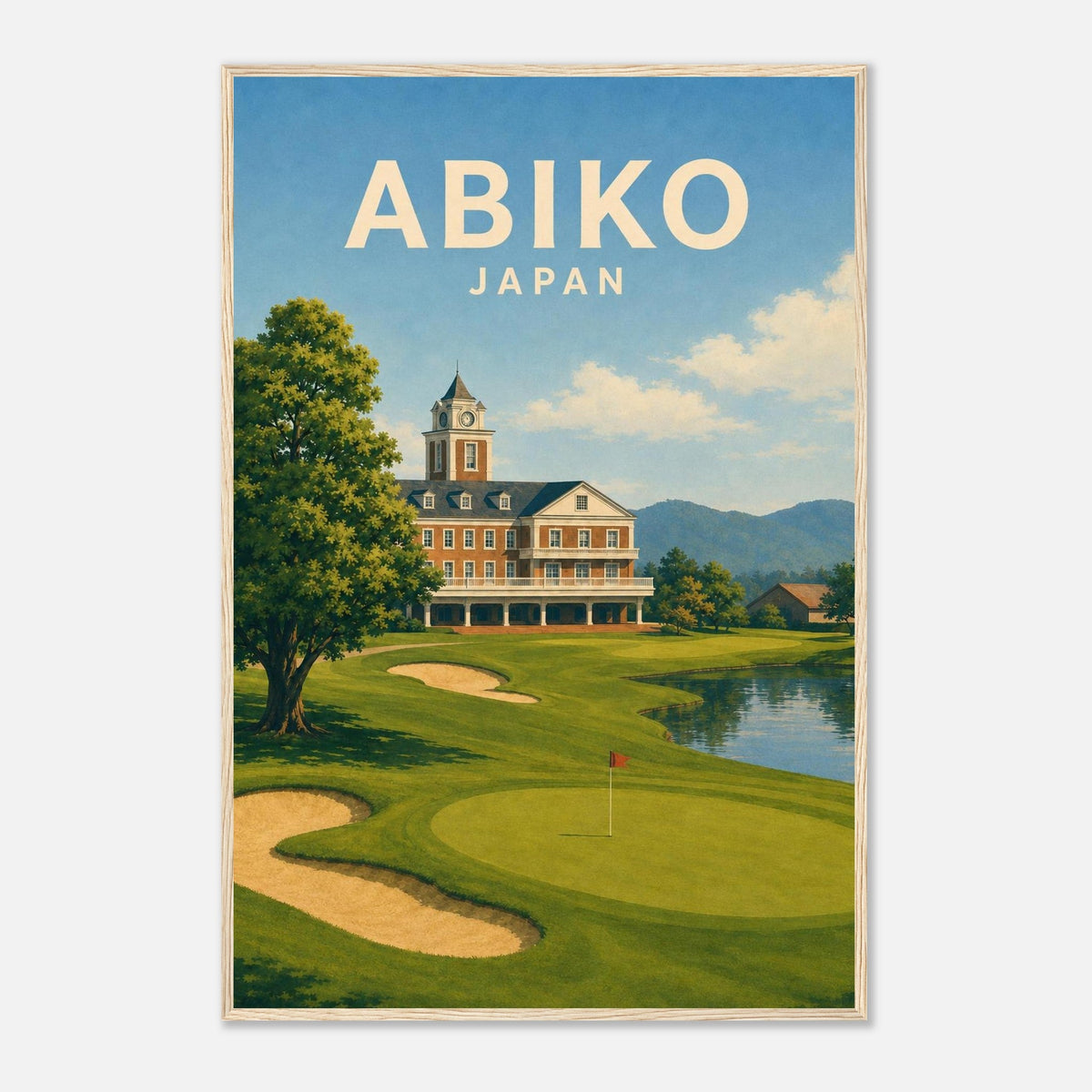 Abiko Golf Club Poster – Japan Golf Wall Art