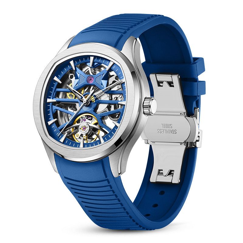 MEGIR Fashion Sport Watches for Men Skeleton Dial Automatic Mechanical Movement Wristwatch Waterproof Clock Reloj Hombre 9204-5
