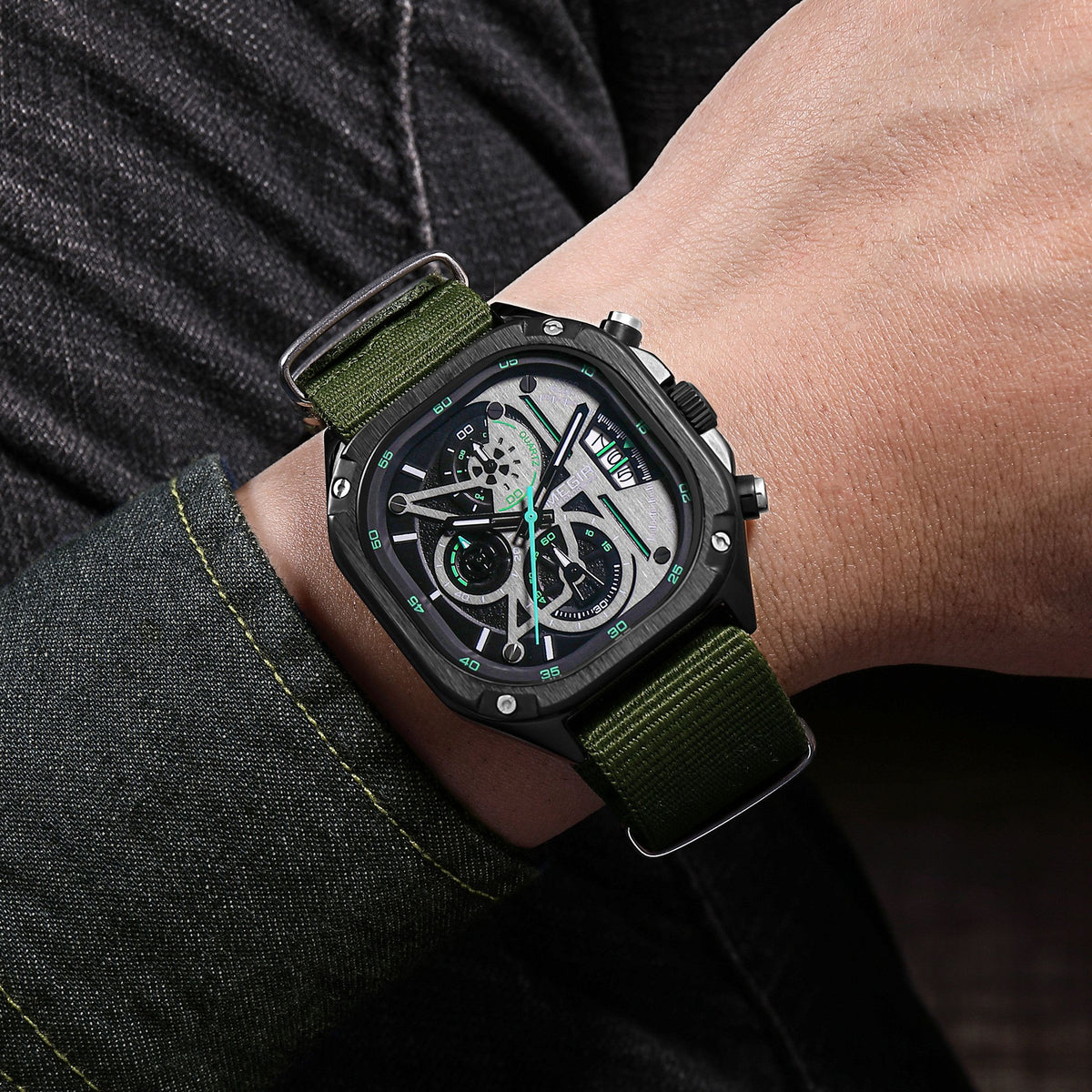 MEGIR Sports Military Watches for Men Luxury Business Casual Wristwatches Waterproof Date Clock Chronograph Reloj Hombre 2217