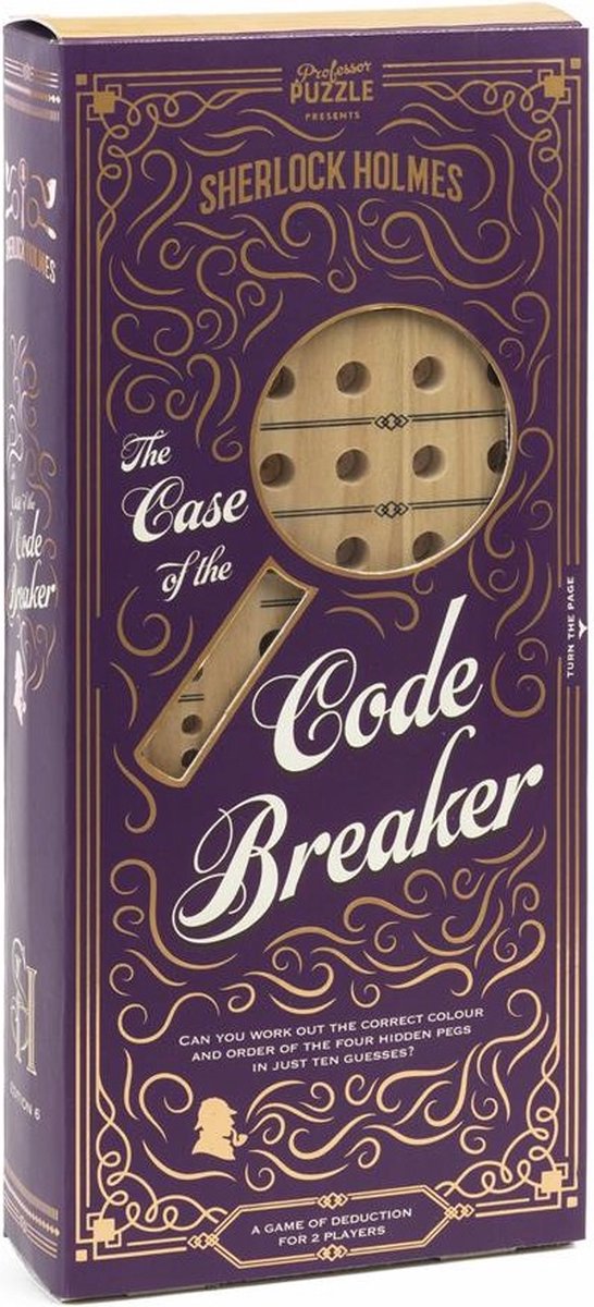 Professor puzzle thinking game the case of the code breaker wood