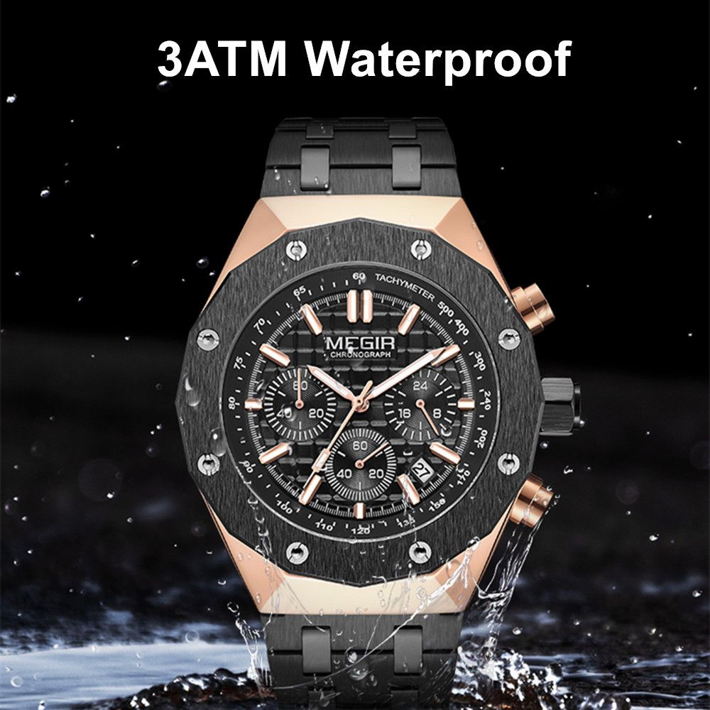 MEGIR Relogio Masculino Luxury Business Men Watches Fashion Military Watch Date Luminous Casual Quartz Wristwatch Man Clock 2213