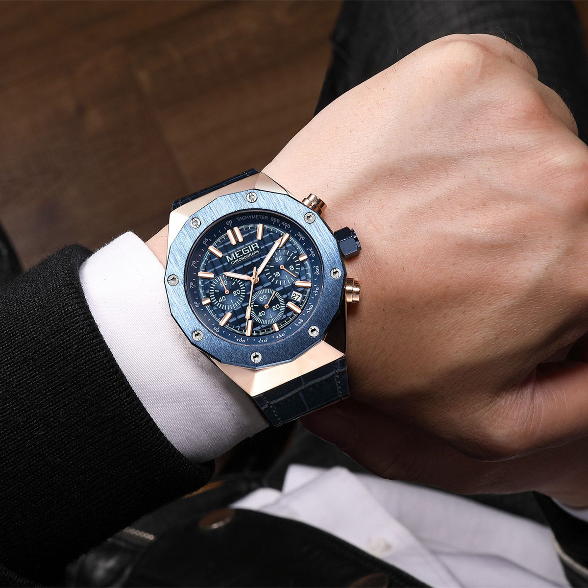MEGIR Relogio Masculino Luxury Business Men Watches Fashion Military Watch Date Luminous Casual Quartz Wristwatch Man Clock 2213