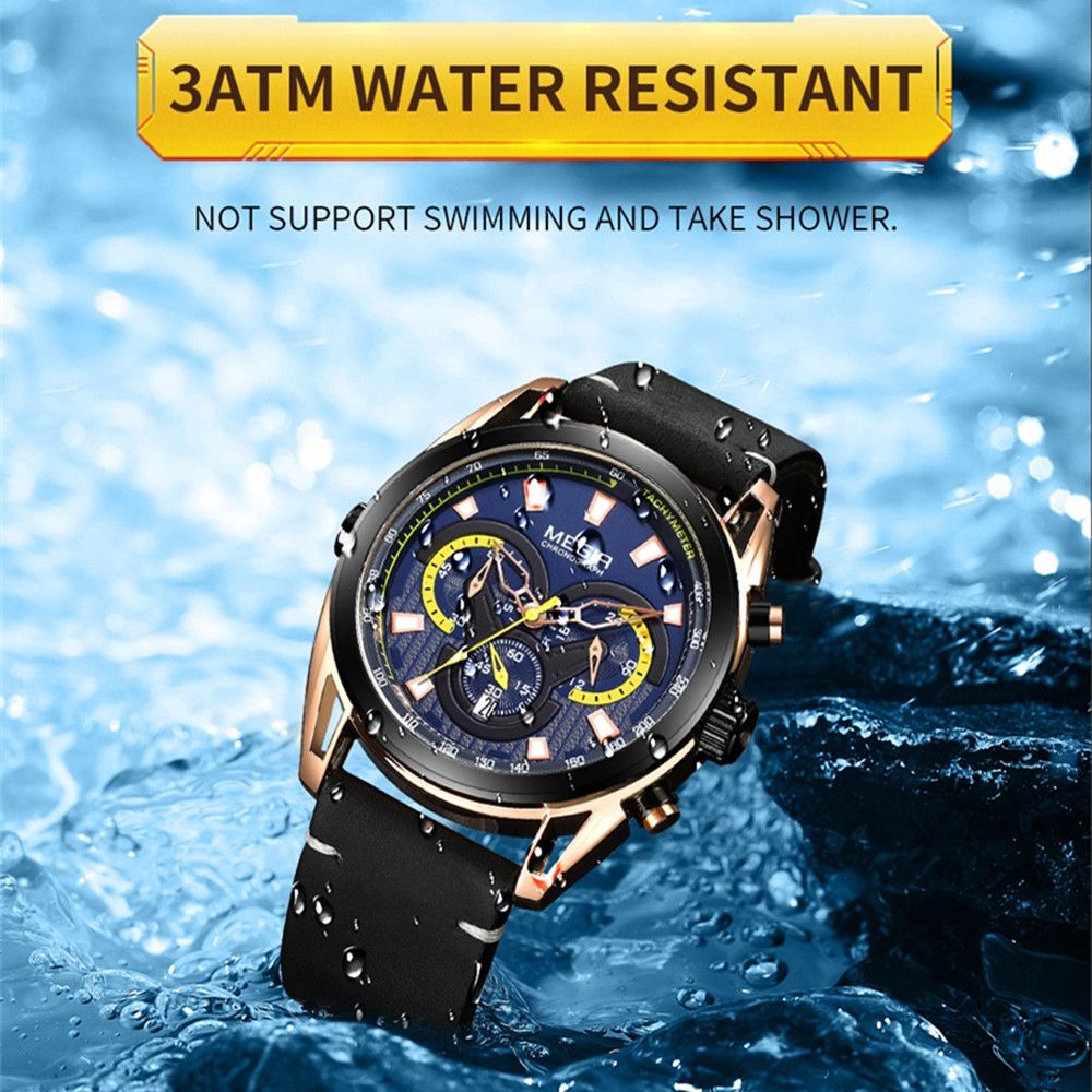 MEGIR Top Brand Luxury Men's Wrist Watch Man Luminous Waterproof Sport Men Quartz Wristwatches Relogio Masculino Dropshipping 2135