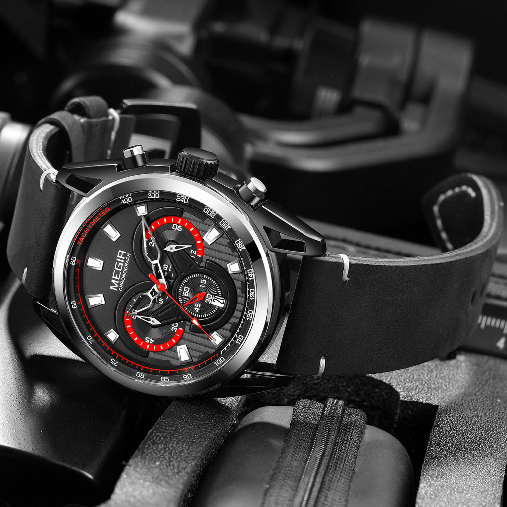 MEGIR Top Brand Luxury Men's Wrist Watch Man Luminous Waterproof Sport Men Quartz Wristwatches Relogio Masculino Dropshipping 2135